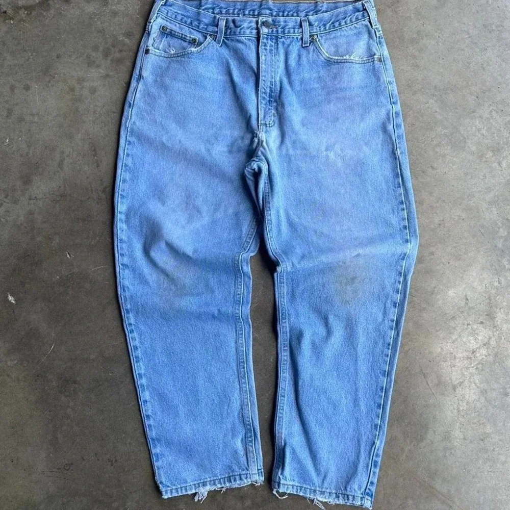 Vintage Carhartt light blue denim jeans